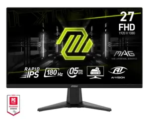 LCD Monitor MSI MAG 275F 27" Gaming Tilt Matte Panel IPS 1920x1080 16:9 180Hz 0.5 ms Colour Black M…