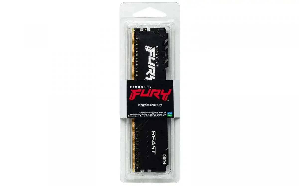 KINGSTON 32GB 3600MHz DDR4 CL18 DIMM atmintinių rinkinys, 2 vnt., "FURY Beast Black