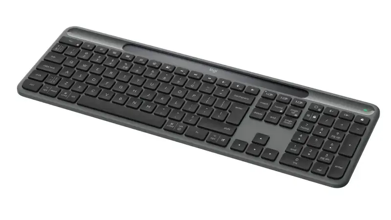 Logitech Signature Slim Solar+ K980 Belaidė klaviatūra, RF Wireless+Bluetooth, US Int, Graphite