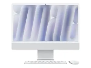 Apple iMac 24” 4.5K Retina Nano-texture Glass, Apple M4 10C CPU, 10C GPU/16GB/256GB SSD/Silver/INT …