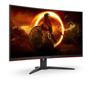 Monitorius AOC G2 C32G2ZE/BK, 80 cm (31.5"), 1920 x 1080 pixels, Full HD, LED, 1 ms, Black, Red