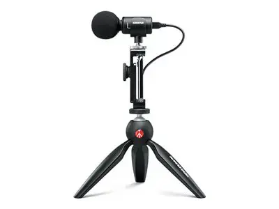 "Shure MV88+ VIDEO KIT" juodos spalvos stalinis mikrofonas