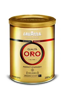 Kava LAVAZZA ORO, malta, 250 g, metalinėje dėžutėje