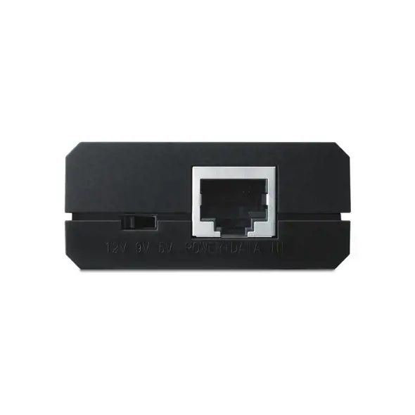 TP-Link TL-POE10R v4, IEEE 802.3, IEEE 802.3ab, IEEE 802.3af, IEEE 802.3u, juoda, maitinimas, FCC, CE, 5, 9, 12 V, 0-40 °C