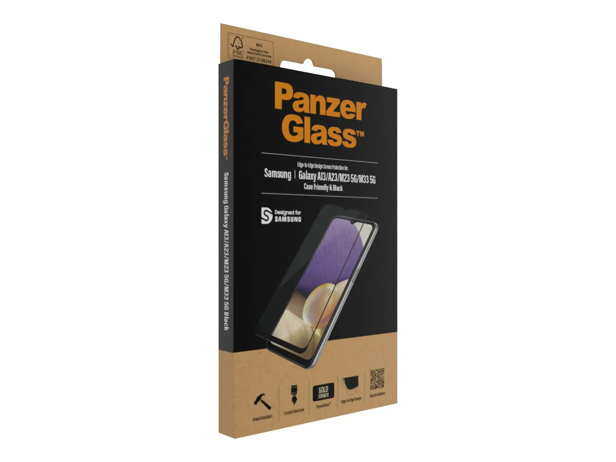 PanzerGlass ™ Samsung Galaxy A13 | A23 | A23 5G | M13 | M23 5G | M33 5G, Skaidri ekrano apsauga, Samsung, Samsung, Samsung - Galaxy A13, Samsung - Galaxy A13, Samsung - Galaxy M23 5G, Samsung - Galaxy M33 5G, Samsung - Galaxy A23, atspari įbrėžimams, atspari smūgiams, skaidri, 1 vnt.