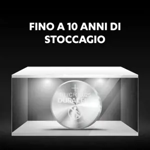 Duracell 2025, Vienkartinė baterija, CR2025, ličio, 3 V, 2 vnt., sidabrinė