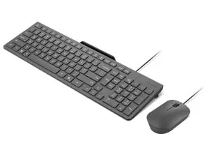 Lenovo 310 USB-A Wired Combo US English | Keyboard and Mouse Set | Wired | Mouse included | US English | Luna Grey