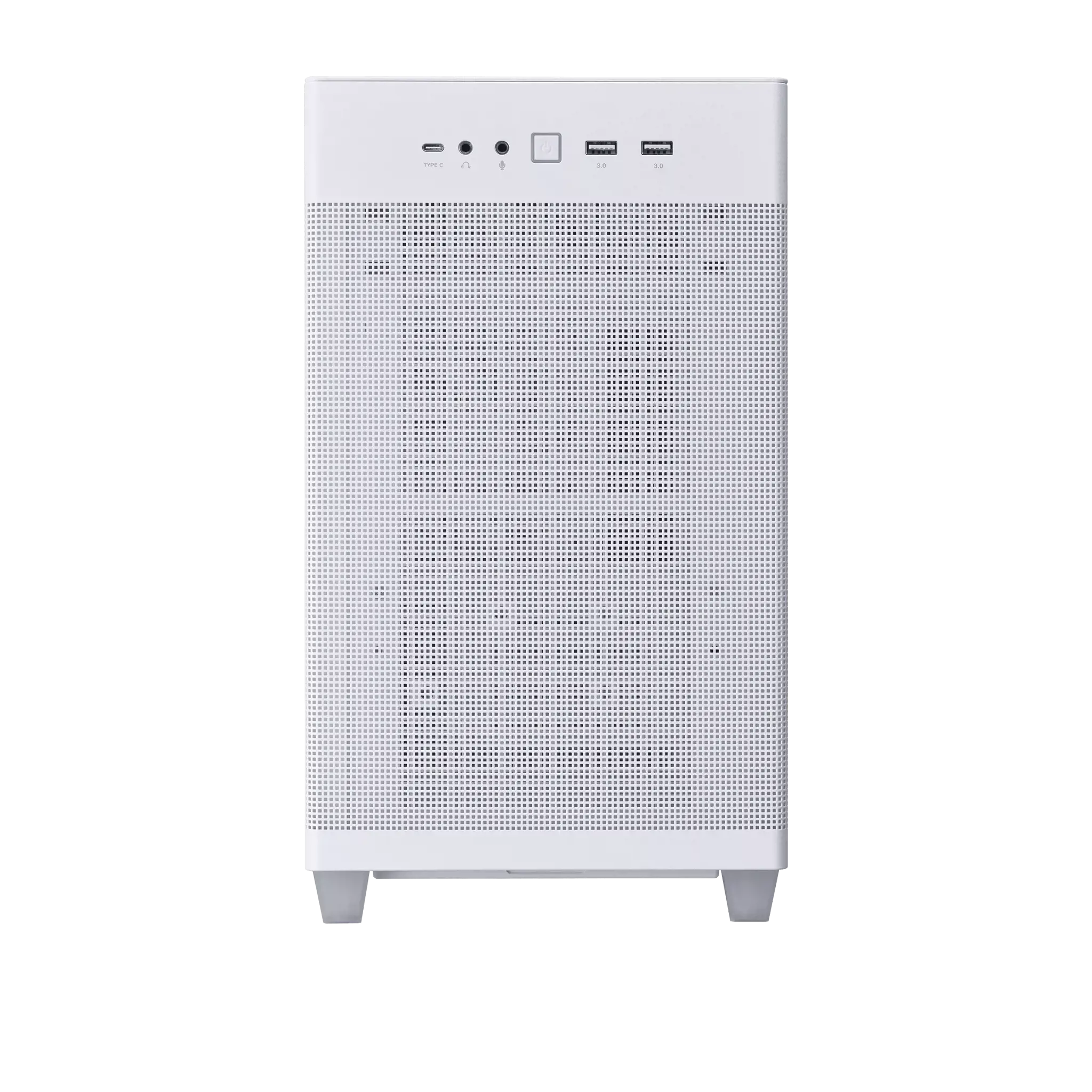 ASUS Prime AP201 MicroATX, Mini Tower, kompiuteris, baltas, micro ATX, Mini-ITX, 17 cm, 33,8 cm