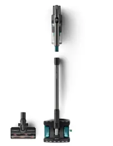 Philips 8000 series XC8055/01, Stick vacuum, Bagless, Aqua colour, Black, 0.6 L, Rectangular, Dry&wet