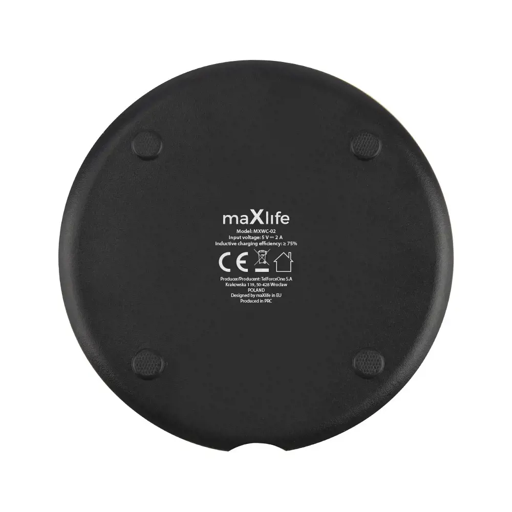 Maxlife MXWC-02 wireless charger 10W black