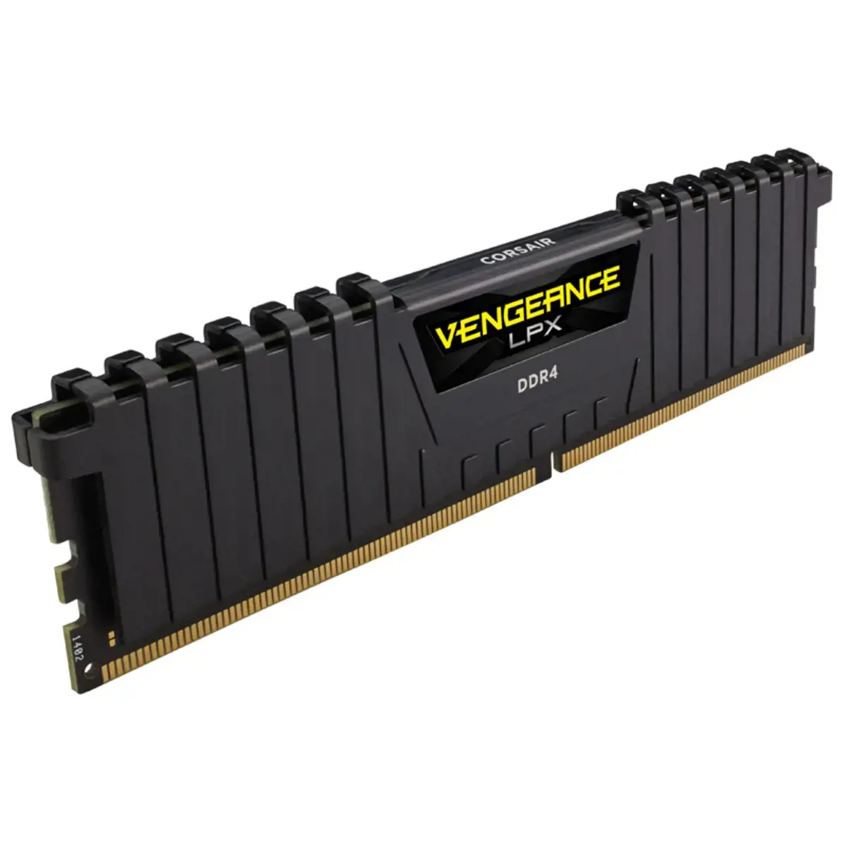 CORSAIR Vengeance 16GB DDR4 DIMM 3200MHz 1x16GB Unbuffered Dual Rank 16-20-20-38 XMP 2.0 LPX PCB 1.35V Heatspreader Black
