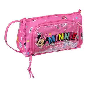 Mokyklinis dėklas Minnie Mouse Lucky Pink 20 x 11 x 8,5 cm (32 vnt.)