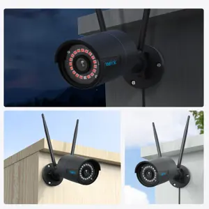 Reolink W320-B - 5MP Outdoor Security Camera, 2.4/5 GHz Wi-Fi, Person/Vehicle/Animal Detection, 100ft Night Vision, IP security camera, Outdoor, Wired & Wireless, Google Assistant, External, Wall