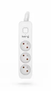 KERG power strip with switch 3 sockets 1.5m 10A