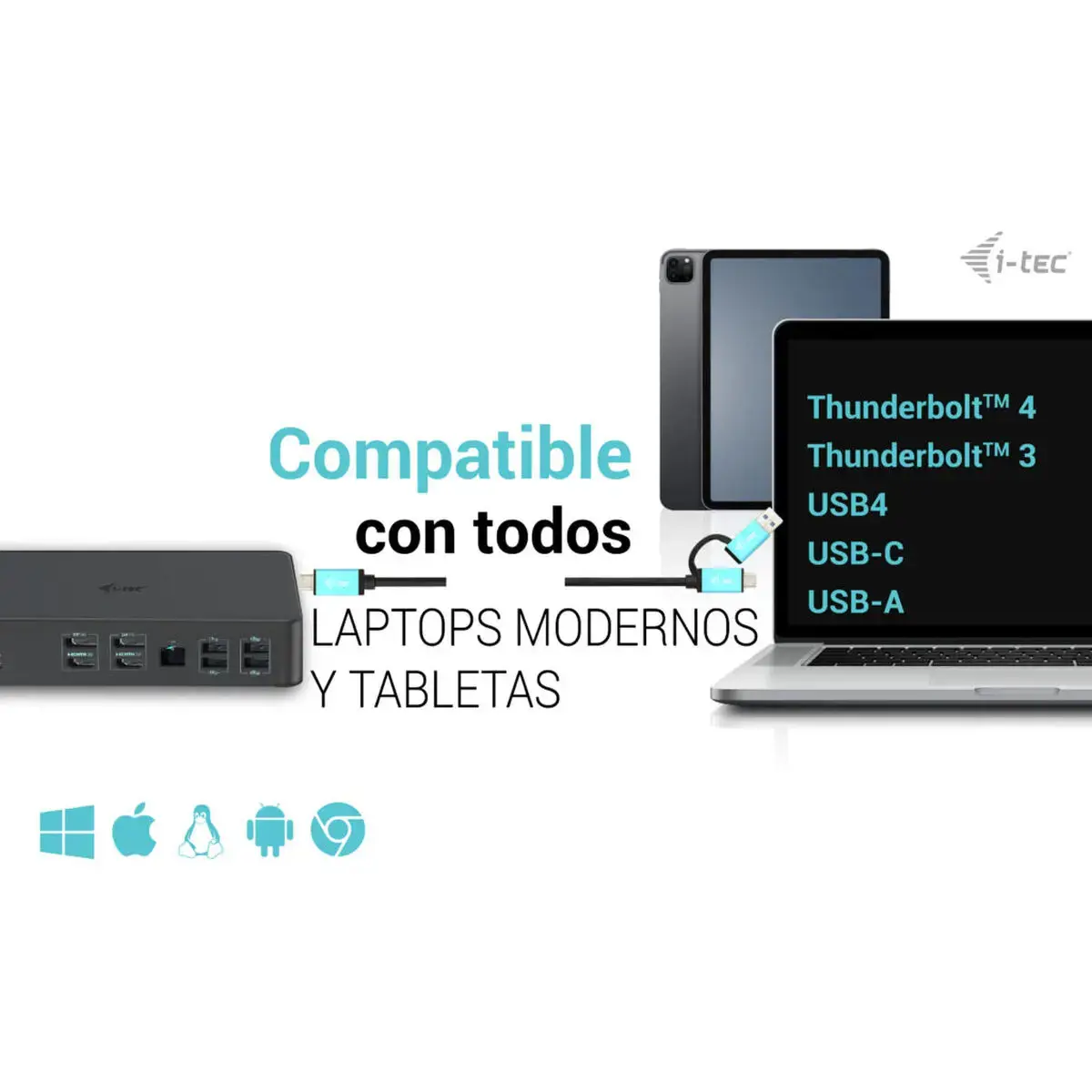 USB 3.0 / USB-C / "Thunderbolt 3" profesionali dvigubo 4K ekrano 2 kartos dokų stotelė + 100 W maitinimo šaltinis
