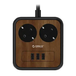 Maitinimo juosta su 2 kintamosios srovės lizdais, 3x USB, "Orico", 3 m, 2500 W