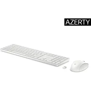 HP 655 Wireless Mouse Keyboard Combo - White - ESTONIAN