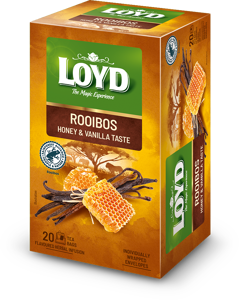 Aromatizuota raudonoji arbata LOYD, medaus ir vanilės skonio, 20 x 2g
