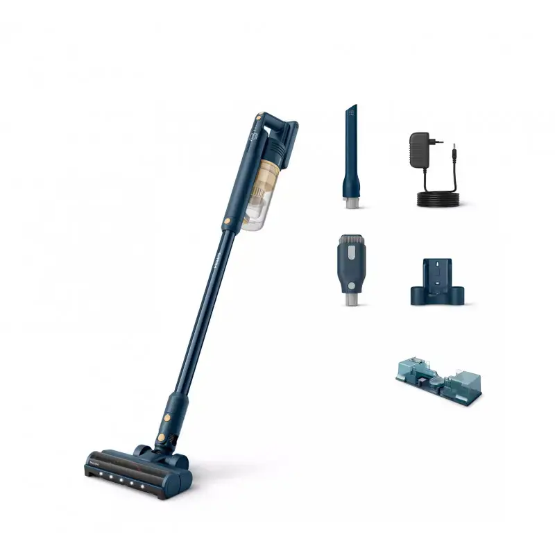 Philips 5000 Series Cordless Stick vacuum cleaner XC5043/01, Up to 60 min, 15 min of Turbo