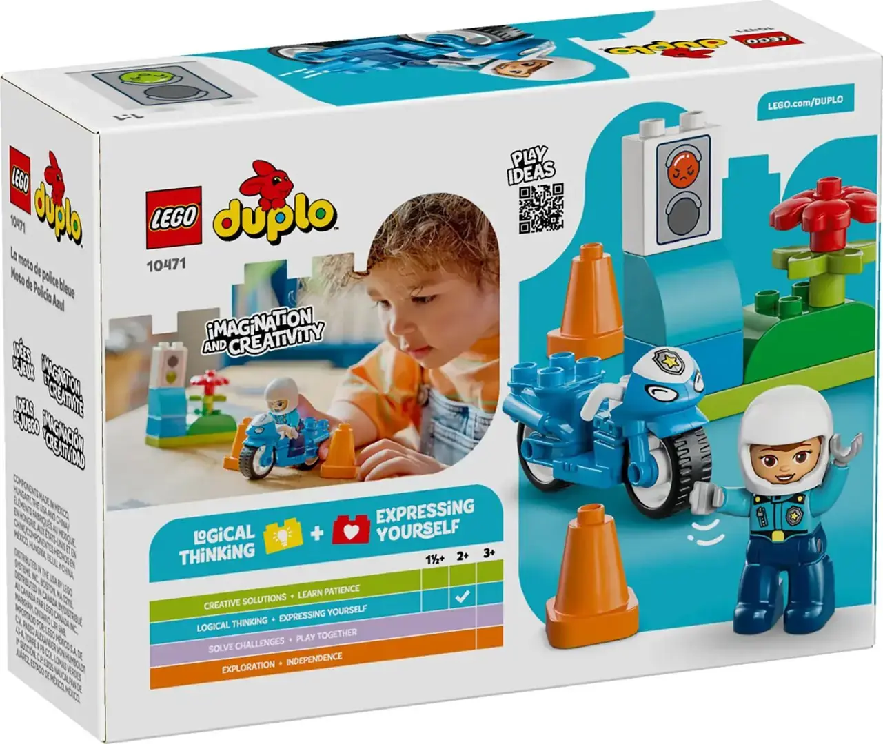 LEGO DUPLO 10471 Blue Police Motorcycle