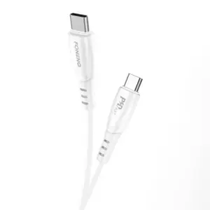 USB-C į USB-C laidas Foneng X73, 60 W, 1 m (baltas)