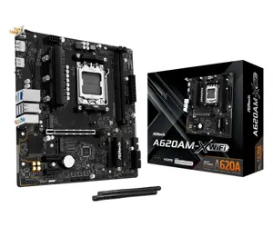 Mainboard ASROCK AMD A620 Socket AM5 micro ATX RAM DDR5-SDRAM 2xSlots Wi-Fi Yes Bluetooth Yes 1xNum…
