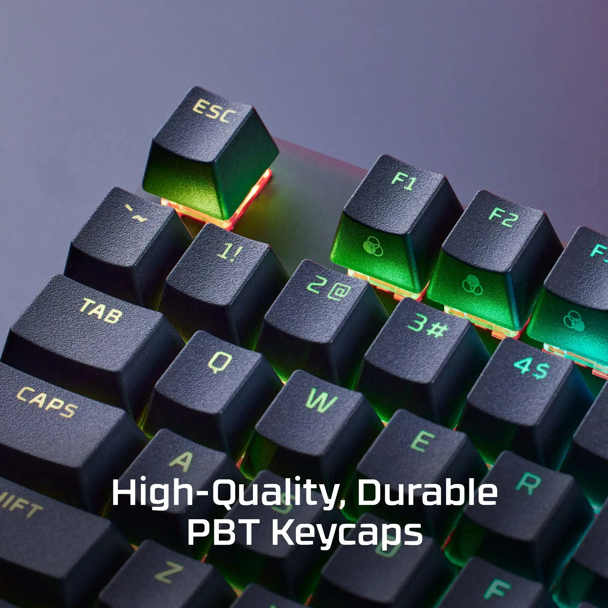 "HyperX Alloy Origins PBT HX Blue" - mechaninė žaidimų klaviatūra, pilno dydžio (100 %), USB, mechaninė, QWERTY, RGB LED, juoda