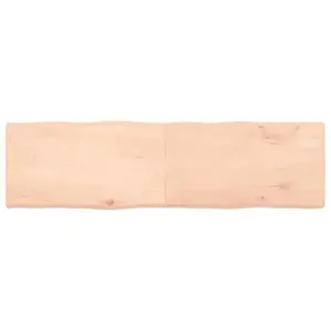 Stalviršis, 180x50x(2-4) cm, medienos masyvas, su gyvu kraštu