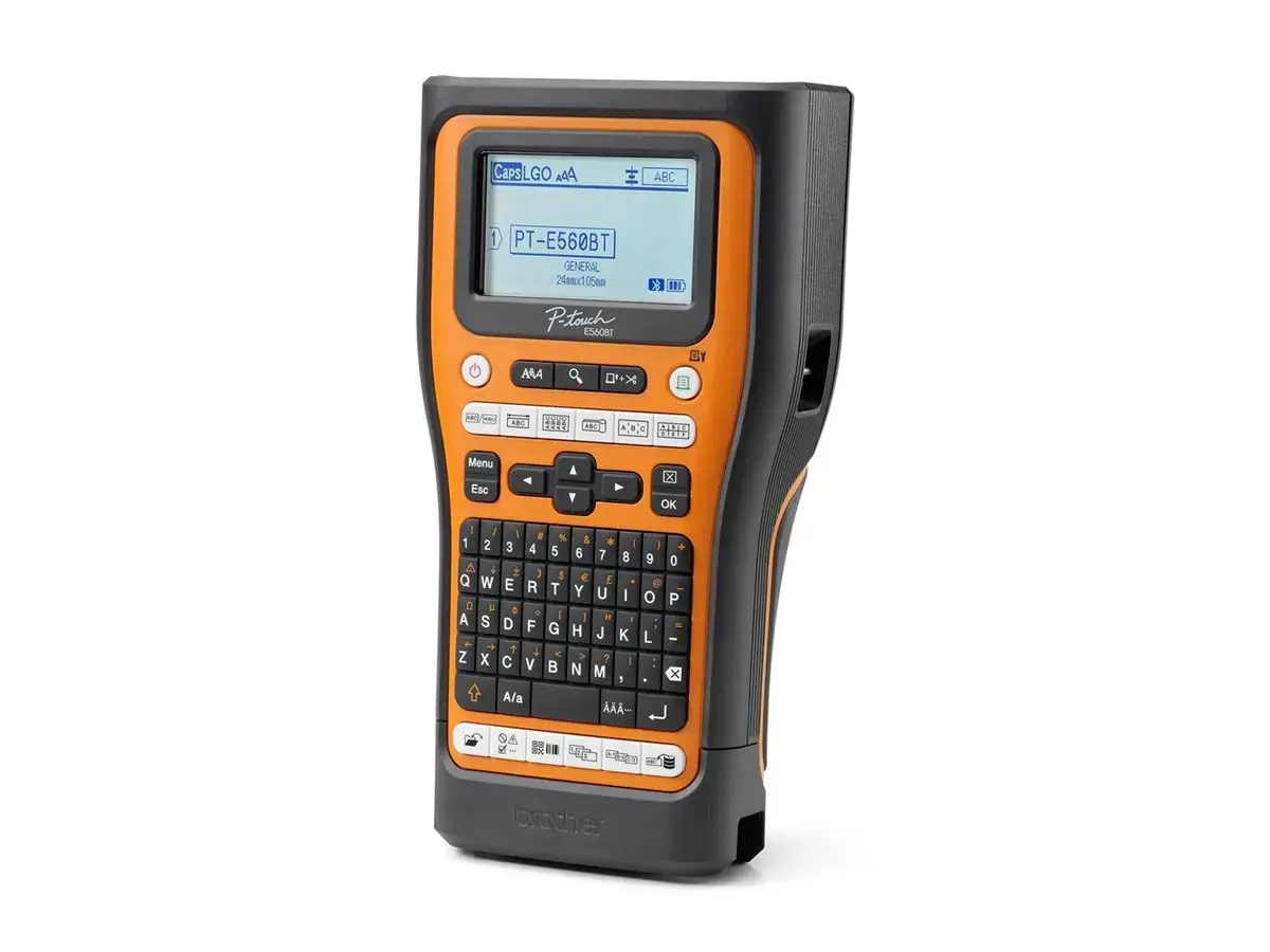 Brother PT-E560BTSP, QWERTY, HSE/TZe, Thermal transfer, 180 x 180 DPI, 30 mm/sec, Wired & Wireless