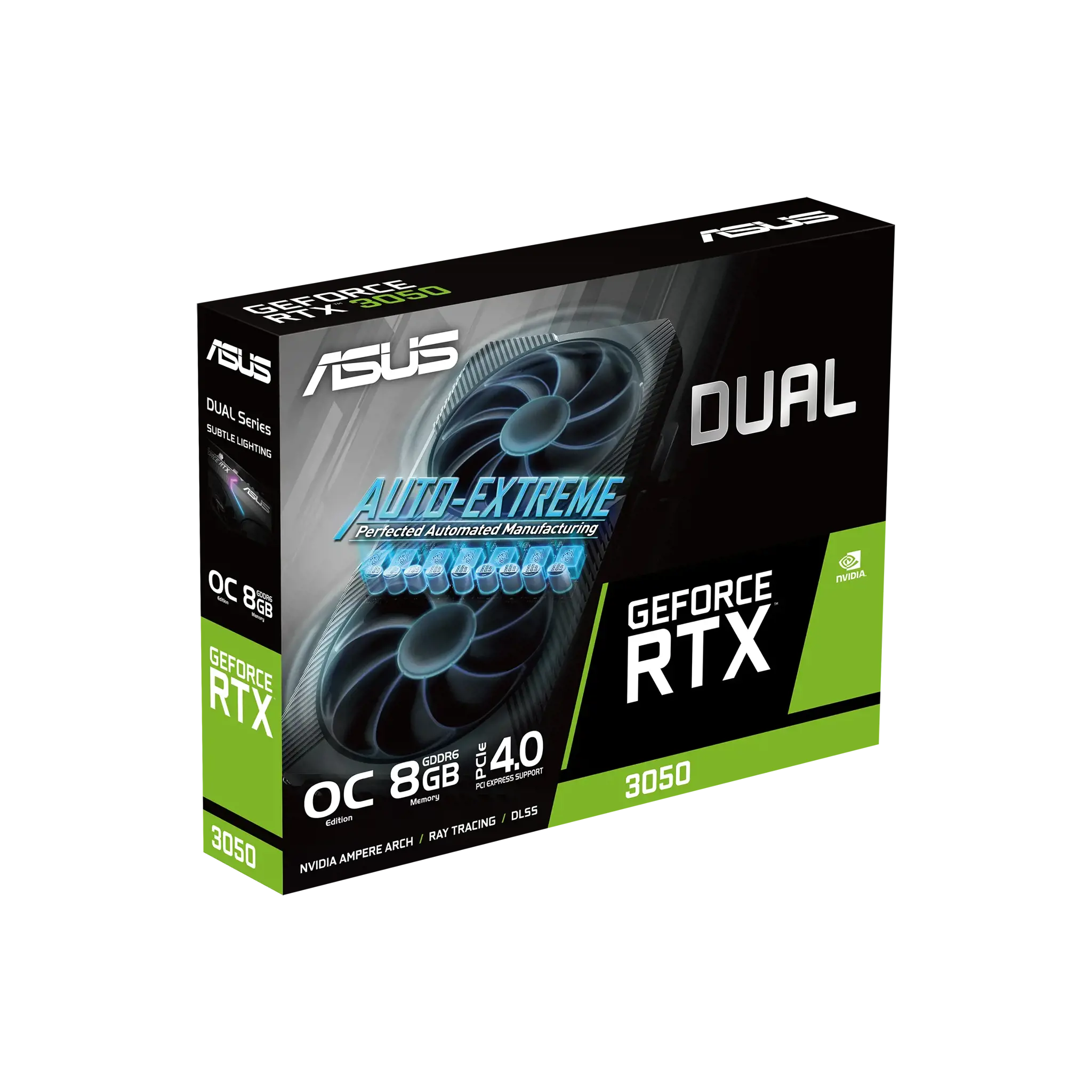 Vaizdo plokštė ASUS GeForce RTX 3050 8 GB, GDDR6, 128 bitai, 90YV0GH6-M0NA00