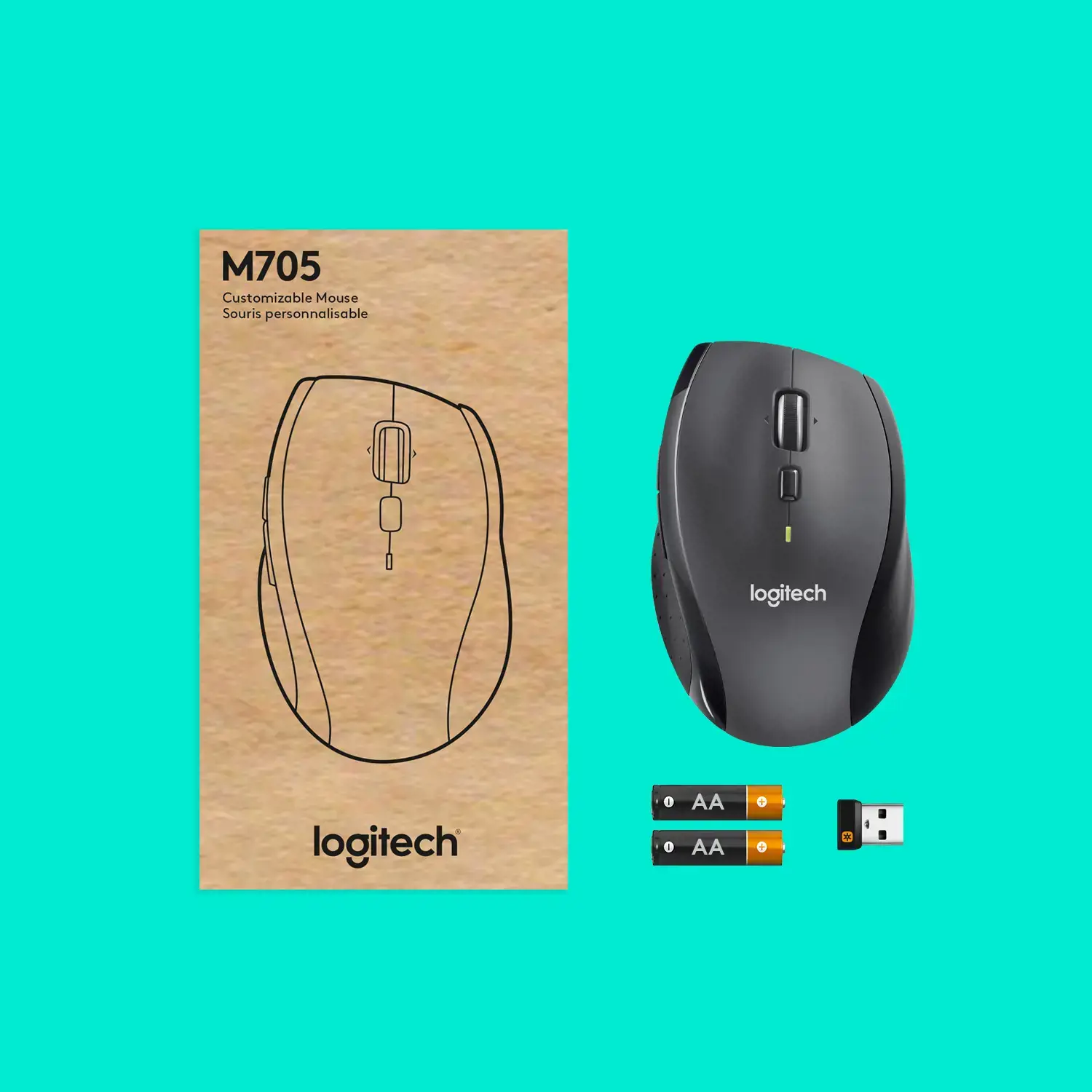 "LOGITECH Marathon M705" belaidė pelė - CHARCOAL - EMEA