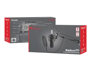 "NATEC Genesis" mikrofonas "Radium 300" studijinis XLR rankos popfilteris