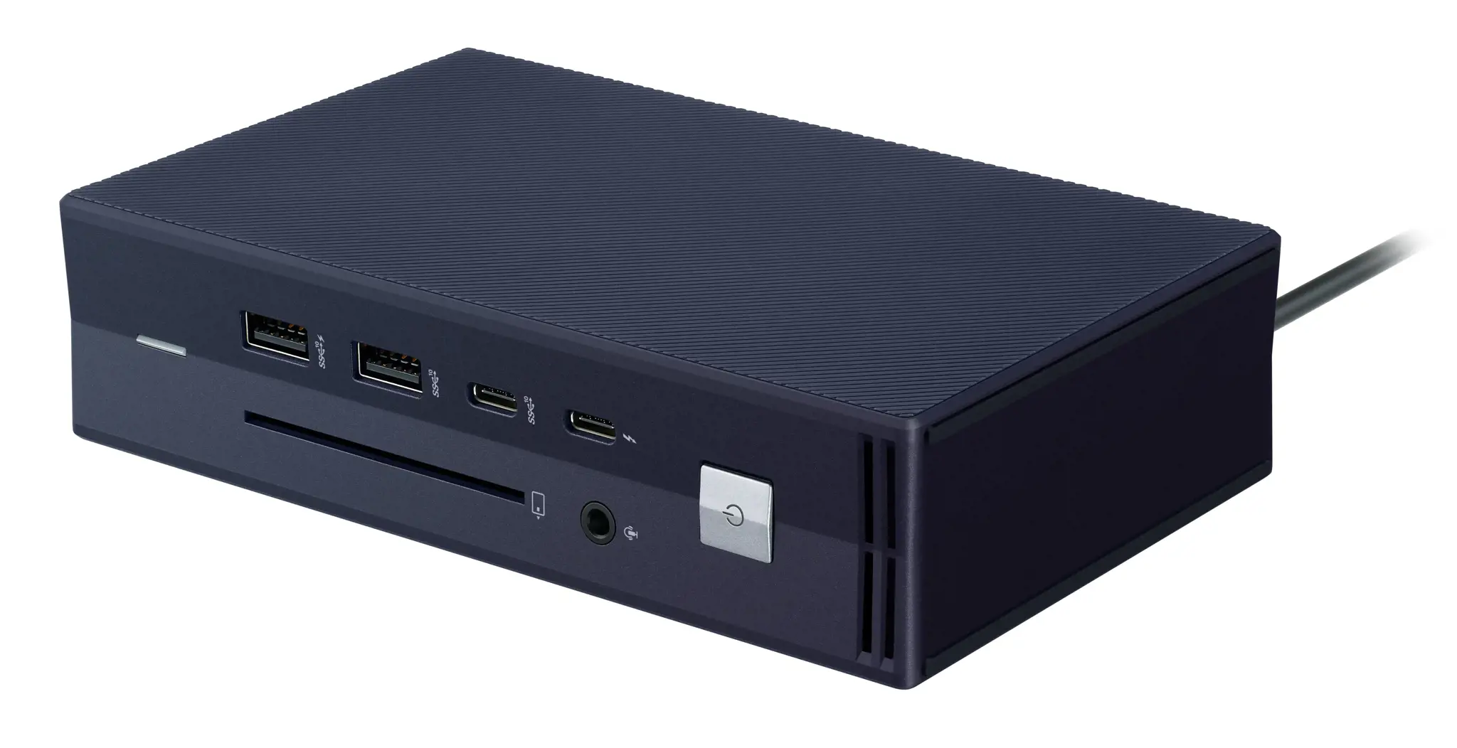 ASUS "SimPro Dock 2", laidinis, "Thunderbolt 3", 10,100,1000 Mbit/s, juodas, mėlynas, 7680 x 4320 taškų, 1920 x 1080 taškų