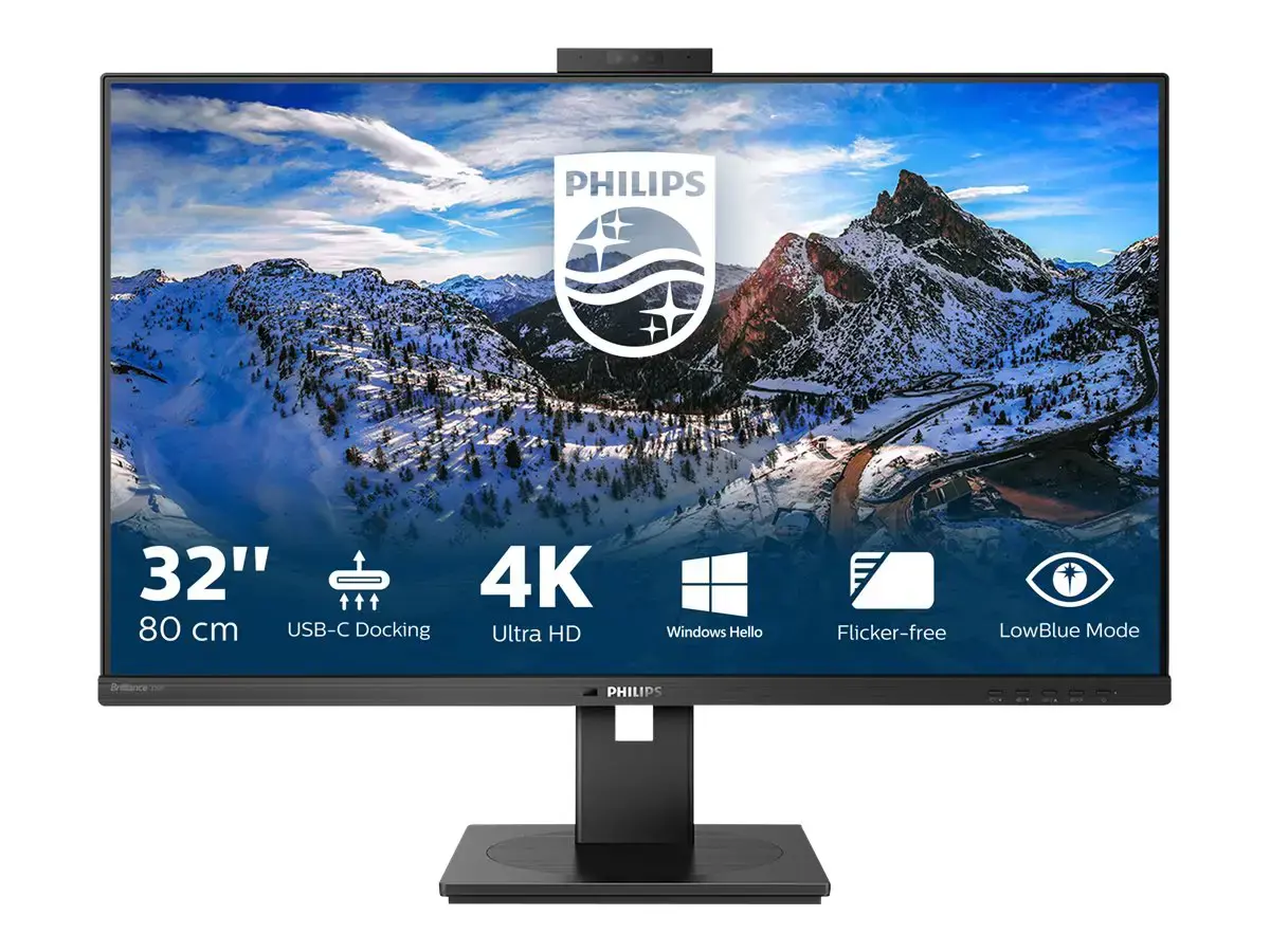 Monitorius Philips P Line 329P1H/00, 80 cm (31.5"), 3840 x 2160 pixels, 4K Ultra HD, LED, 4 ms, Black