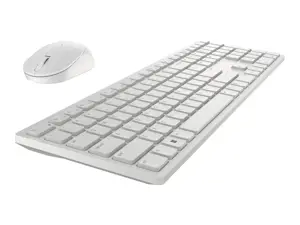 DELL KM5221W-WH, pilno dydžio (100%), RF belaidis, QZERTY, baltas, pelė pridedama