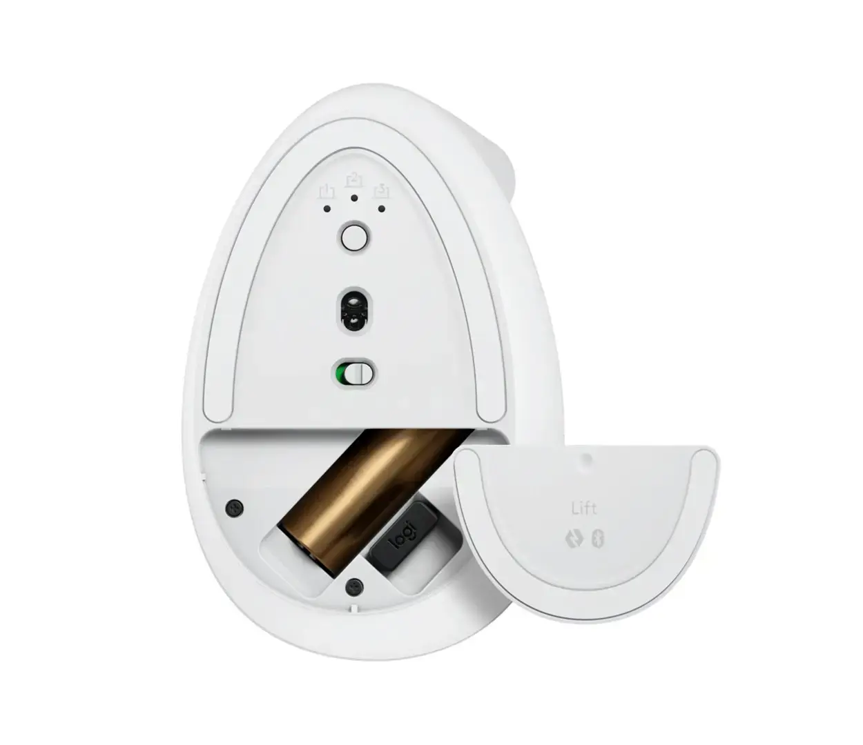 "LOGITECH LIFT" - BALTOS/ŠVIESIAI PILKOS SPALVOS - EMEA