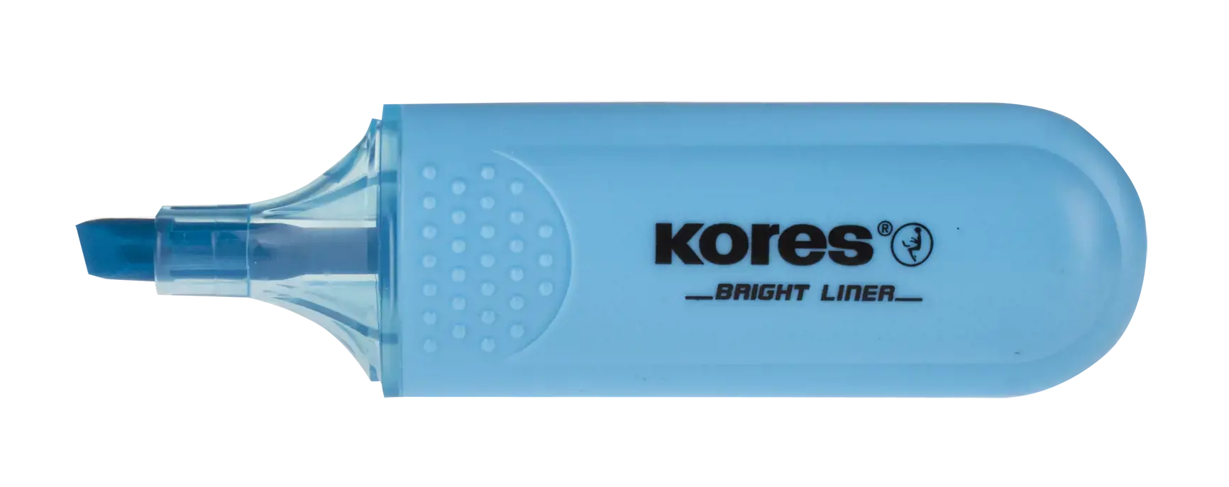 Teksto žymeklis KORES BRIGHT LINER, mėlyna