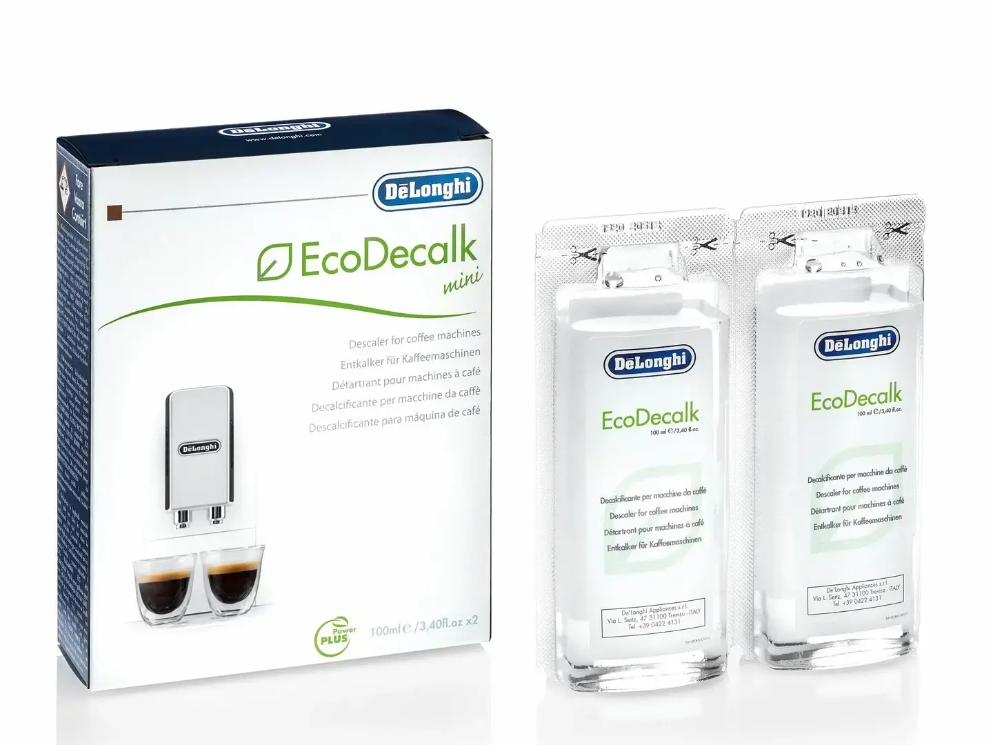 DeLonghi  nukalkinimo skystis "EcoDecalk DLSC200" (2x100ml)