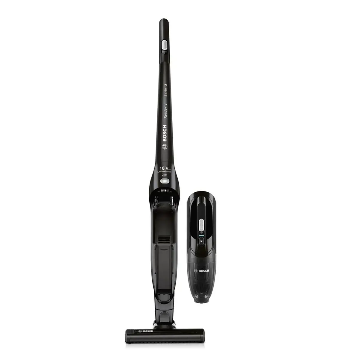 Bosch Serie 2 BCHF216B, Stick vacuum, Bagless, Black, 0.4 L, Dry, Cyclonic
