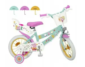 Children's bicycle Toimsa 12” Swinka Peppa green