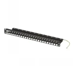 BLACKBOX CAT6A BLANK PATCH PANEL, 24-PORT - 24 PORT