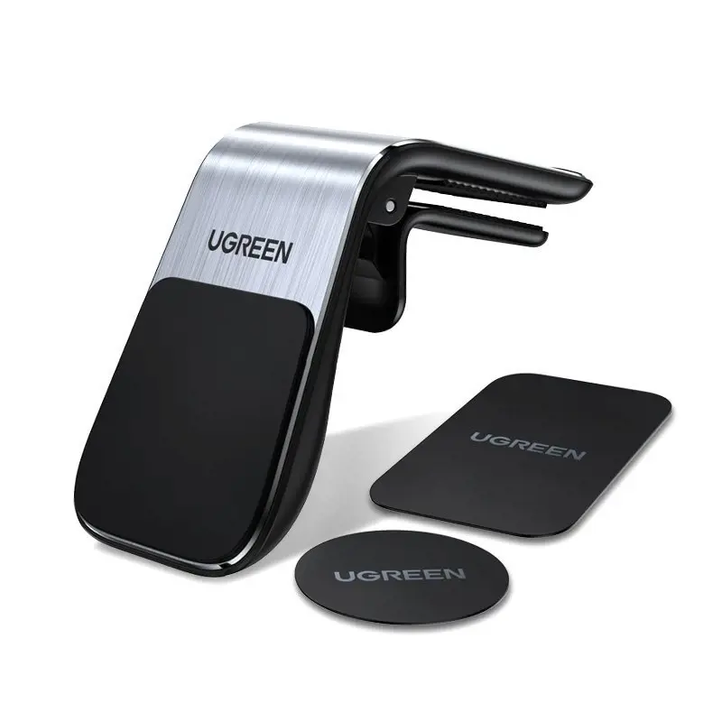 Ugreen 80712B, Mobile phone/Smartphone, Passive holder, Car, Aluminium, Black