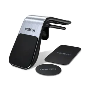 Ugreen 80712B, Mobile phone/Smartphone, Passive holder, Car, Aluminium, Black