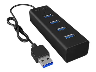 ICYBOX IB-HUB1409-U3 IcyBox 4x USB 3.0 prievadų šakotuvas, juodas