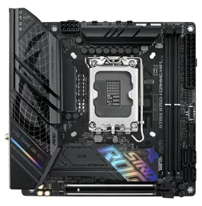 ASUS ROG STRIX B760-I GAMING WIFI, "Intel", LGA 1700, "Intel® Celeron®", "Intel® Core™ i3", "Intel® Core™ i5", "Intel® Core™ i7", "Intel® Core™ i9",..., LGA 1700, DDR5-SDRAM, 64 GB