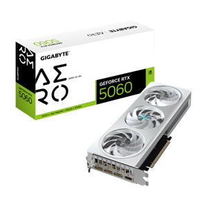 Vaizdo plokštė GIGABYTE GeForce RTX 5060 8 GB, GDDR7, GV-N5060AERO OC-8GD