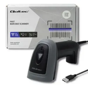 QOLTEC laidinis QR BARCODE skeneris USB