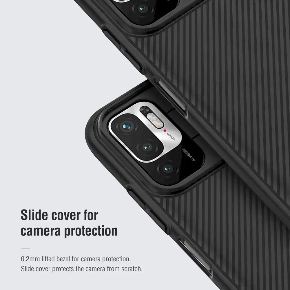 Nillkin CamShield Hard Case for Xiaomi Redmi Note 10 5G|POCO M3 Pro 5G Black