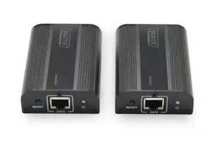 DIGITUS 4K HDMI prailgintuvas HDMI 2.0 30/60 m tinklo kabeliu Cat 6 6a 7 UHD 4K2K/60 Hz