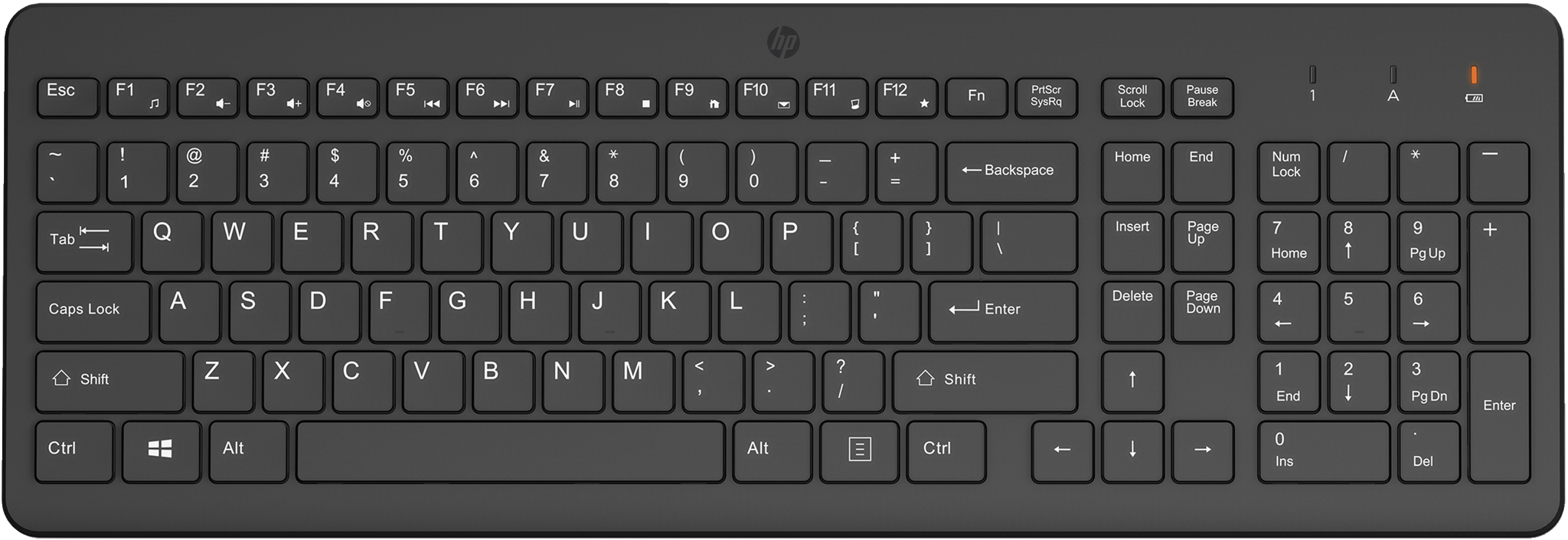 HP 220 belaidė klaviatūra, 425,5 g, 441 mm, 173 mm, 32 mm, 580 g, 146,1 mm